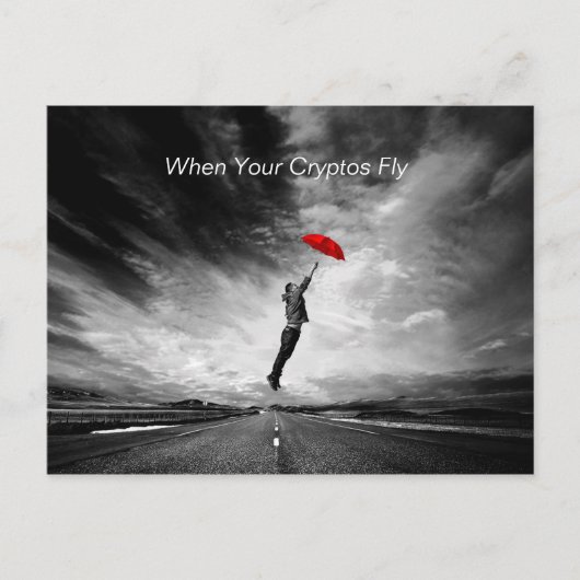 暗号通貨愛好家はがき ポストカード (正面)