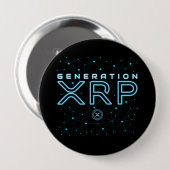 暗号通貨生成XRP暗号化ブロックチェーン 缶バッジ (正面&裏面)
