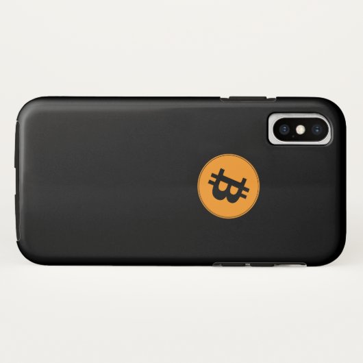 暗号通貨記号BItcoin Case-Mate iPhoneケース (裏面(横))