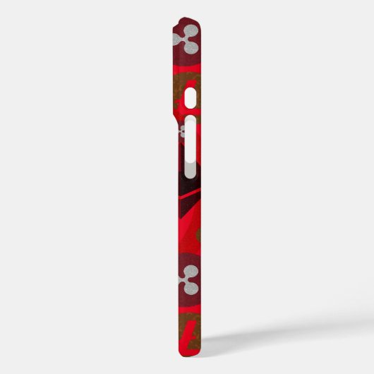 暗号通貨赤デジタルマネーパターン Case-Mate iPhoneケース (裏面 / 左)