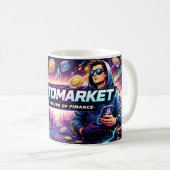 暗号通貨 コーヒーマグカップ (正面右)