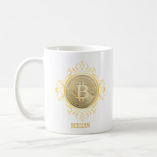 暗号通貨 ビットコイン コーヒーマグカップ (左)
