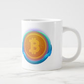 暗号通貨 ビットコイン ジャンボコーヒーマグカップ (右)