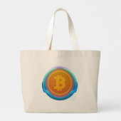 暗号通貨 ビットコイン ラージトートバッグ (裏面)