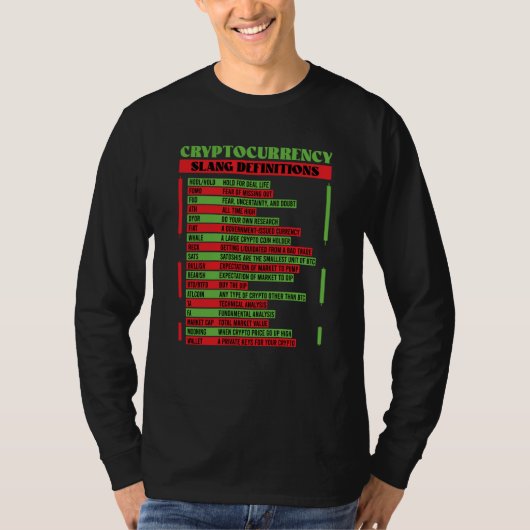暗号通貨 ブロックチェーン トレーダー 金融 暗号 Tシャツ (正面)