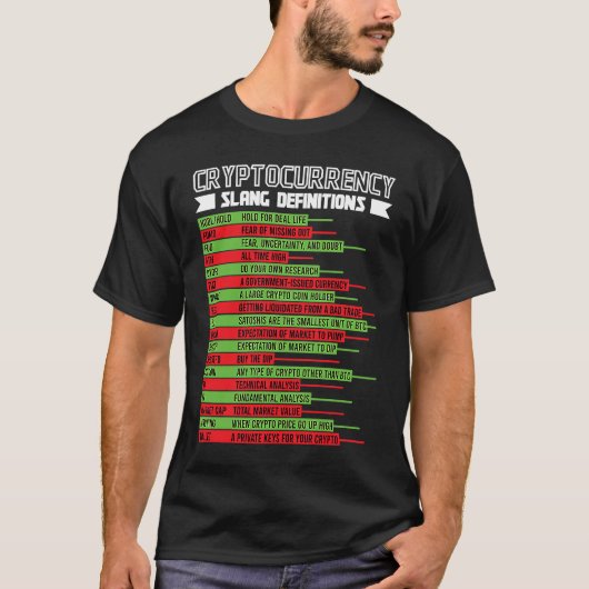 暗号通貨 ブロックチェーン トレーダー 金融 暗号 Tシャツ (正面)