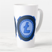 暗号通貨 ライトコイン カフェラテマグ (右アングル)