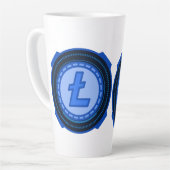 暗号通貨 ライトコイン カフェラテマグ (左アングル)