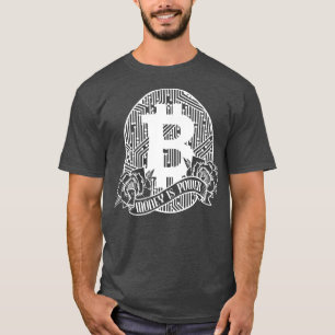 暗号通貨Bitcoin BTCトレーダーお金は力である Tシャツ