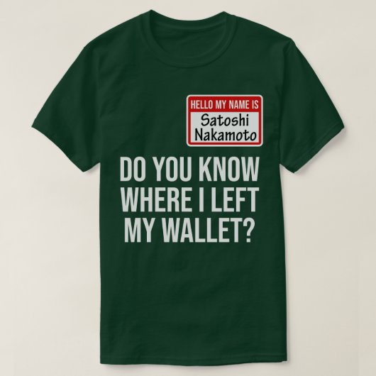 暗号通貨Crypto Bitcoinおもしろい Hodl Satoshi N Tシャツ (デザイン正面)