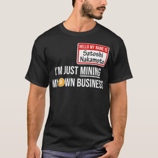暗号通貨Crypto Bitcoinおもしろい Hodl Satoshi N Tシャツ