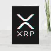 暗号通貨XRPグリッチ暗号通貨ミーム カード (正面)