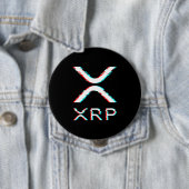 暗号通貨XRPグリッチ暗号通貨ミーム 缶バッジ (インサイチュ)