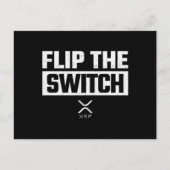 暗号通貨XRP Cryptocurrencyスイッチの反転 ポストカード (正面)