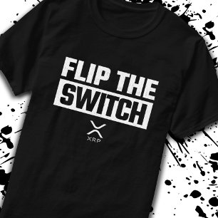 暗号通貨XRP Cryptocurrencyスイッチの反転 Tシャツ