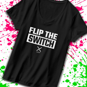 暗号通貨XRP Cryptocurrencyスイッチの反転 Tシャツ