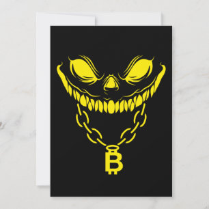 暗号顔Bitcoin Cryptocurrency BTCマネーギフト 招待状