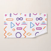 暗号風変わりカラフルの歯形 ハンドタオル (ハンドタオル)