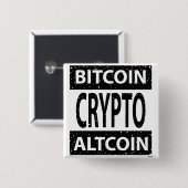 暗号Bitcoin Altcoin 缶バッジ (正面&裏面)