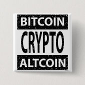 暗号Bitcoin Altcoin 缶バッジ (正面)