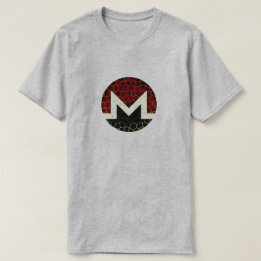 暗号Monero (XMR) -変更されたロゴのTシャツ Tシャツ