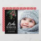 暗唱のBeeren | Frohe Weihnachten シーズンカード (正面/裏面)