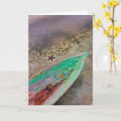 暗唱塹壕およびヒトデ カード (黄色い花)