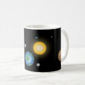 暗太陽の深い系宇宙 コーヒーマグカップ (正面右)