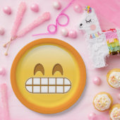 暗怒色の絵文字紙プレート ペーパープレート (パーティー)