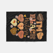 暗意欲を起こ色の教育を受けた黒人歴史月間 フリースブランケット (正面(横))