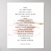 暗感動的いラングストンヒューズで彼女の詩 ポスター (正面)