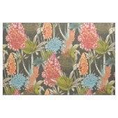 暗数々の色アフリカ抽象芸術花柄 ファブリック (ファットクウォーター)