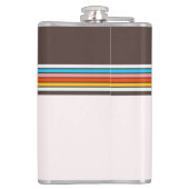 暗数々の色ヴィンテージスタイルストライプ フラスク (裏面)