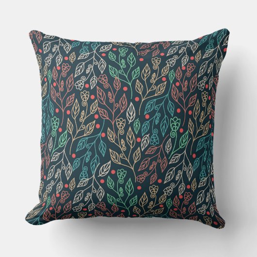 暗数々の色葉 クッション (正面)