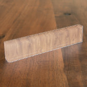 暗木材パターン デスクネームプレート (側面)