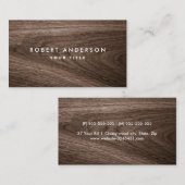 暗木目プロフェッショナルプロファイル 名刺 (正面/裏面)