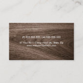 暗木目プロフェッショナルプロファイル 名刺 (裏面)