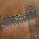 暗木粒 デスクネームプレート (側面)