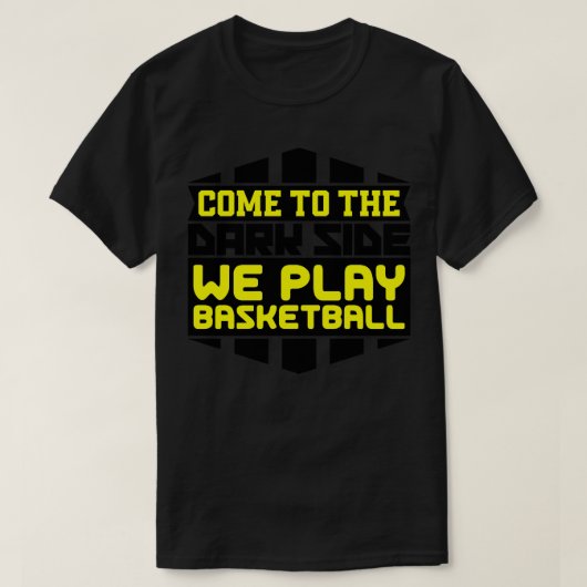 暗来い側に私たちバスケッ遊プ Tシャツ (デザイン正面)