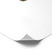 暗来い側のコーヒおもしろいー茶パン ポスター (角)