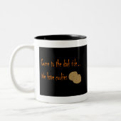 暗来い側の黒いマグ ツートーンマグカップ (左)