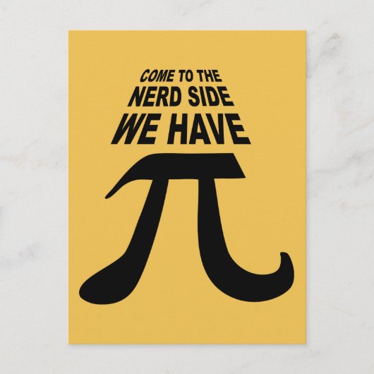 暗来い方にはパイがある ポストカード (正面)