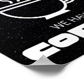 暗来面に、コーヒーを飲む ポスター (角)