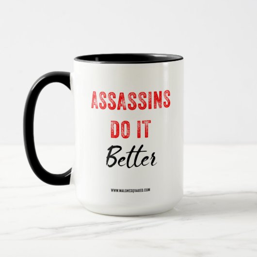 暗殺者それはコーヒー・マグをよくします マグカップ (左)