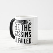 「暗殺者は失敗した」コーヒーマグ モーフィングマグカップ (正面左)