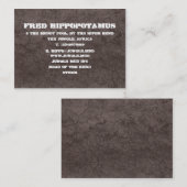 暗泥 名刺 (正面/裏面)