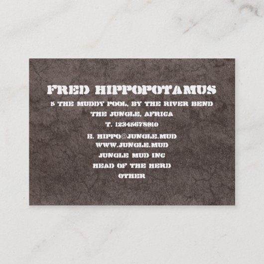 暗泥 名刺 (正面)