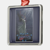 暗流カバー優れた正方形のクリスマスのオーナメント メタルオーナメント (左)