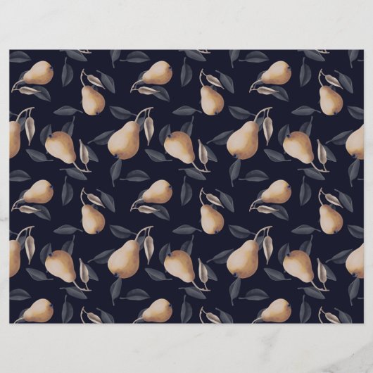 暗淡い色のい背景に黄色い梨 (正面)