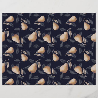 暗淡い色のい背景に黄色い梨